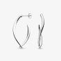 Kit Heath Sterling Silver Entwine Twine Twist Grande Link Hoop Earrings 60228RP