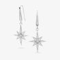 Kit Heath Silver Celeste North Star Dropper Earrings 50457CZ