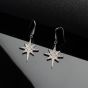 Kit Heath Silver Celeste North Star Dropper Earrings 50457CZ