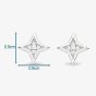 Kit Heath Celeste Astoria Starburst Cubic Zirconia Star Stud Earrings 30411CZ