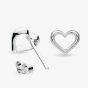 Kit Heath Love Silver Heart Stud Earrings 40530RP