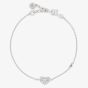 Emporio Armani Sterling Silver & Cubic Zirconia Heart Bracelet EG3647040