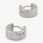 Emporio Armani Mens Stainless Steel Logo Hoop Earrings EGS3165040