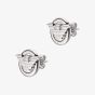 Emporio Armani Mens Stainless Steel Logo Stud Earrings EGS3238040