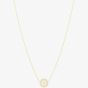 Emporio Armani Gold Tone Round Logo Coin Necklace EG3628710