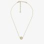 Emporio Armani Gold Tone Round Logo Coin Necklace EG3628710