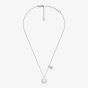 Emporio Armani Silver Tone Coin Pendant Necklace EGS3275040