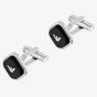 Emporio Armani Black Diamond Logo Cufflinks EGS3385040
