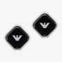Emporio Armani Black Diamond Logo Cufflinks EGS3385040