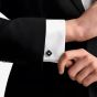 Emporio Armani Black Diamond Logo Cufflinks EGS3385040