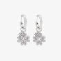 Emporio Armani Sterling Silver Clover Hoop Earrings EG3608040