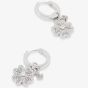 Emporio Armani Sterling Silver Clover Hoop Earrings EG3608040