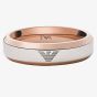 Emporio Armani Two Tone Logo Band Ring EG3510040 