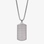 Emporio Armani Stainless Steel Etched Dog Tag Necklace EGS2986040