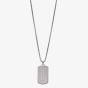 Emporio Armani Stainless Steel Etched Dog Tag Necklace EGS2986040
