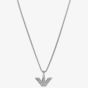 Emporio Armani Mens Stainless Steel Logo Necklace EGS3169040
