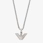 Emporio Armani Mens Stainless Steel Logo Necklace EGS3169040