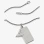 Emporio Armani Mens Stainless Steel Logo Dog Tag Necklace EGS3167040