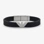 Emporio Armani Black Silicone ID Bracelet EGS3168040