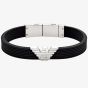 Emporio Armani Black Silicone ID Bracelet EGS3168040