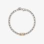 Emporio Armani Two Tone Stainless Steel Logo Link Bracelet EGS3148040