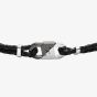 Emporio Armani Mens Black Leather ID Bracelet EGS3171040