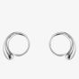 Georg Jensen Mercy Sterling Silver Swirl Earrings 10015148