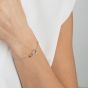 Georg Jensen Offspring Rose Gold Plated Interlocking Bracelet 10012371