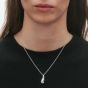 Georg Jensen Silver Reflect Small Pendant Necklace 20001299