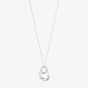 Georg Jensen Offspring Sterling Silver 0.08ct Diamond Pave Necklace 10015848