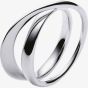 Georg Jensen Moebius Sterling Silver Double Ring 20000309 60 