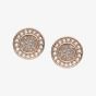 Fossil Halo Rose Gold-Tone Stud Earrings JF03263791