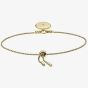 Fossil Georgia New Years Intentions Gold Tone Compass Slider Bracelet JF03933710