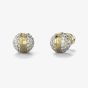 Guess Calypso Gold Tone Crystal Sphere Studs Earrings UBE04459YG