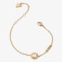 Guess Colour My Day Gold Plated Crystal Logo Chain Bracelet JUBB02246JW YG L