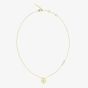 Guess Amore Gold Tone 18 Inch Crystal Heart Necklace UBN05056YG