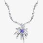 Fei Liu Carpe Diem Silver Crystal Crossette Necklace CAR-925R-103-SWCZ