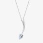 Fei Liu Sterling Silver Cubic Zirconia Shooting Star Pendant Necklace STR-925R-301-CZ00