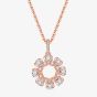 Fei Liu Lilia 18ct Rose Gold Cubic Zirconia Open Flower Pendant Necklace LIL-925P-301-CZ00