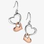 Fiorelli Rose Gold Plated Heart Link Earrings E4861