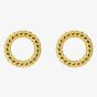 Fiorelli Gold Plated Circle Rope Stud Earrings E6215