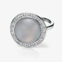 Fiorelli Silver Round Chalcedony Cubic Zirconia Ring R3354