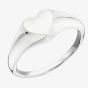 Fiorelli Sterling Silver Heart Signet Ring R3797