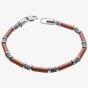 Fred Bennett Everyday Unity Red Jasper & Grey Larvikite Stones Bracelet B5443R