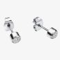Fred Bennett Stainless Steel Smaller Fit Cubic Zirconia Stud Earrings E6740