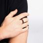 Fred Bennett Tungsten & Brown Wood Stripe Ring R3888