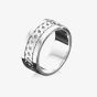 Fred Bennett Sterling Silver Ribbed Detail Band Ring R3046 
