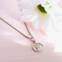 D For Diamond Silver St Christopher Pendant Necklace P5564