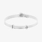 D For Diamond Silver Bow Expanding Baby Bangle B4781