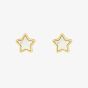 D For Diamond Gold Plated Star Stud Earrings E6158